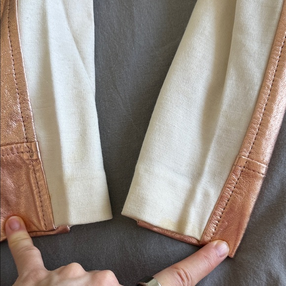 Who we are by Blumarine Metallic Gold Bomber Jacket | EU size 40 - Picture 8 of 11